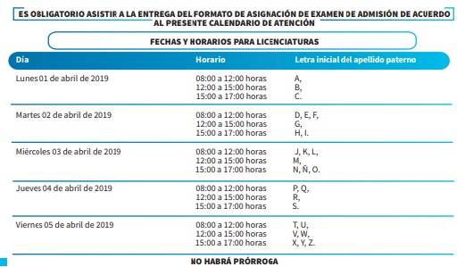 Fechas BUAP  Mextudia